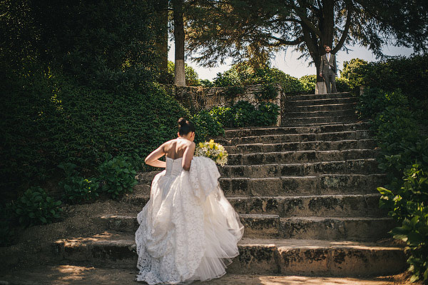 lace wedding dress with full skirt