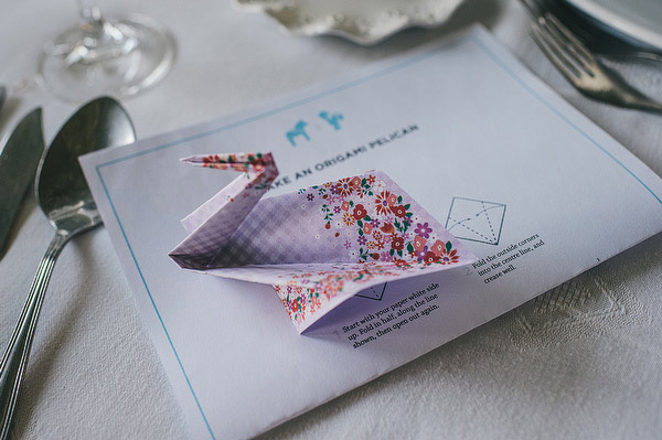 origami wedding favours