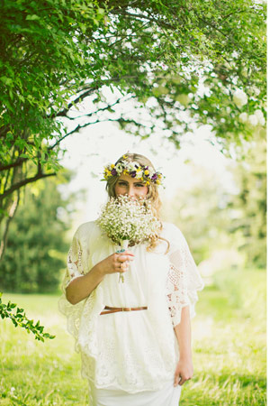 baby's breath wedding bouquet