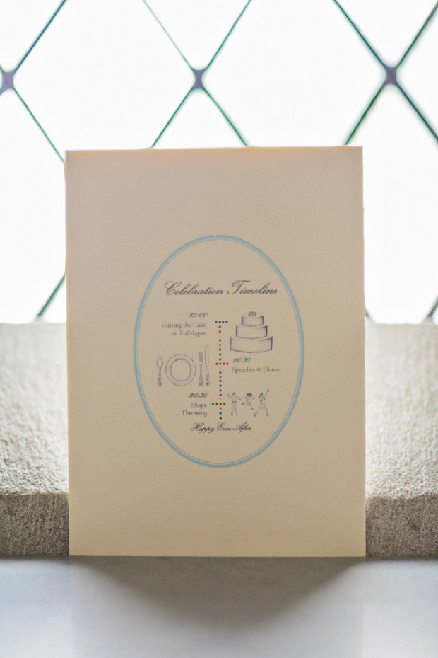 blue wedding stationery