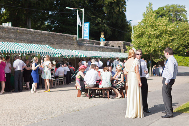 outdoor wedding reception