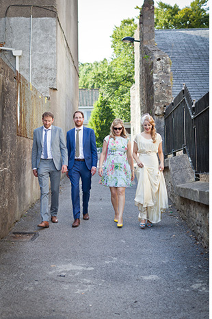 colourful wedding party