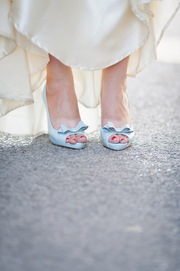 blue wedding shoes