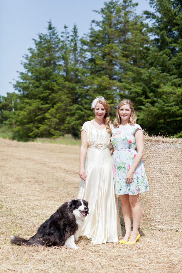 colourful bridesmaid