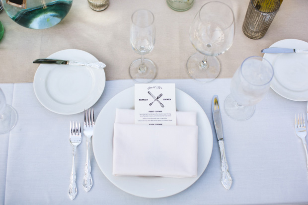 wedding table setting