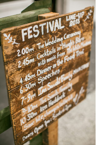 wedfest signage