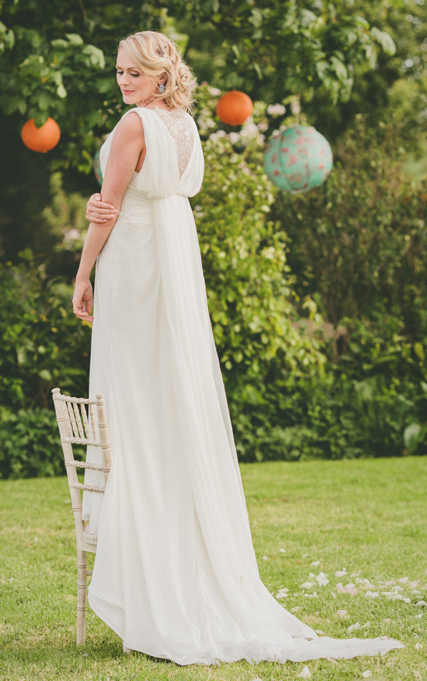 Gorgeous bridal gown with back detailing