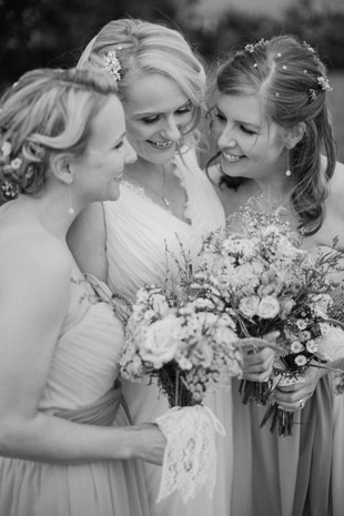 bride and bridesmaids