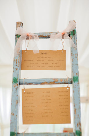 rustic table plan