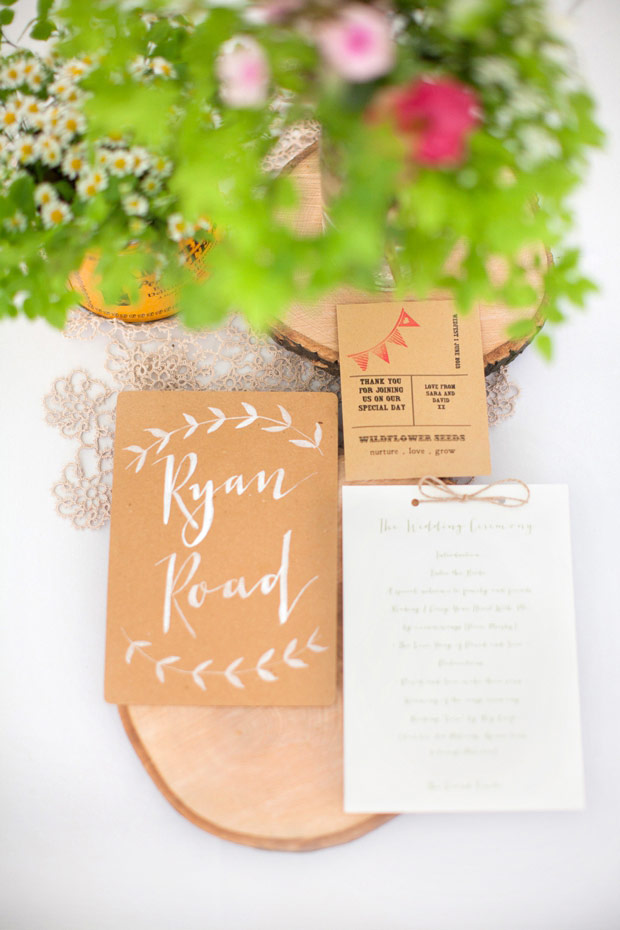 rustic wedding table setting