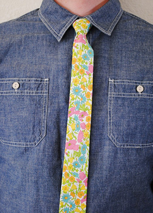 Liberty Print Tie - Stag Handmade