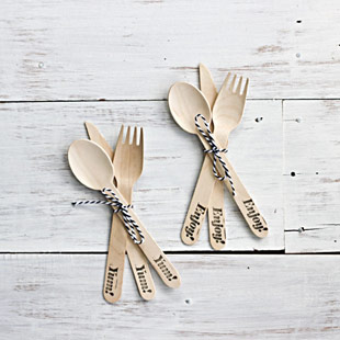 Little Ink - Wooden Cutlery