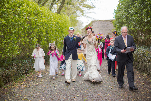 super stylish bride and groom