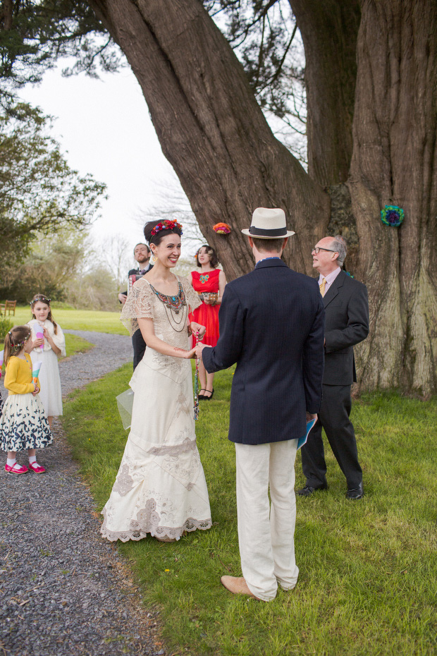 frida kahlo inspired bride