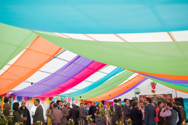 turquoise,green,purple,pink and orange marquee decor