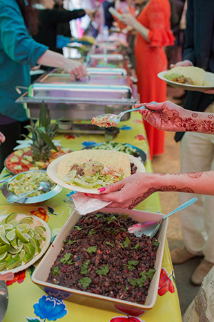 mexican wedding buffet