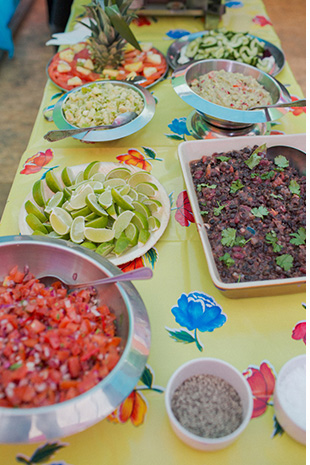 mexican wedding buffet