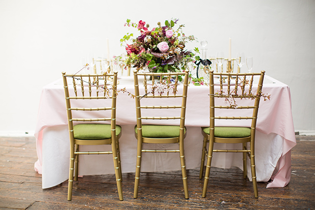 Green and pink wedding inspiration