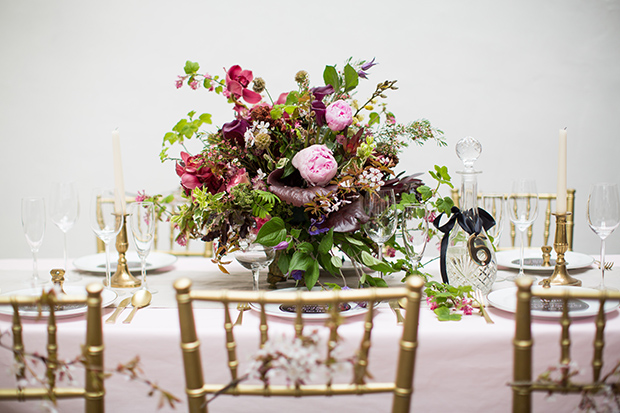 lush floral centrepiece