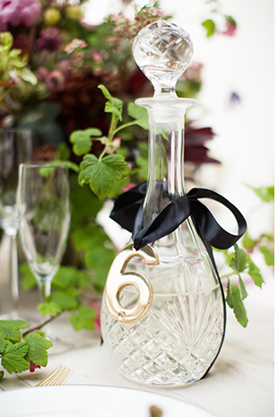 glass decanter table number