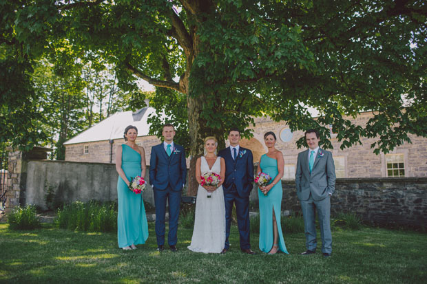 turquoise bridesmaids and groomsmen style