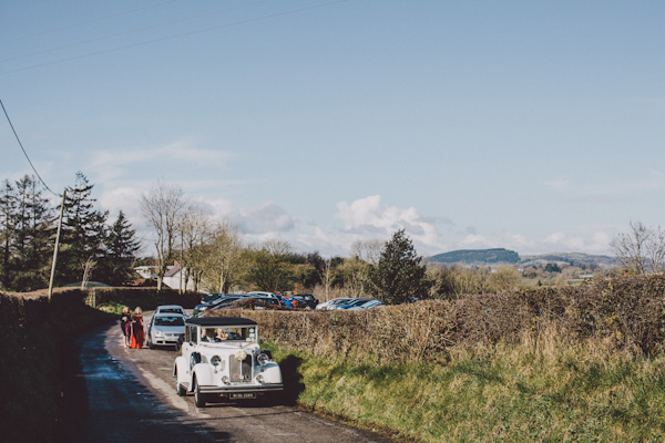 vintage wedding car