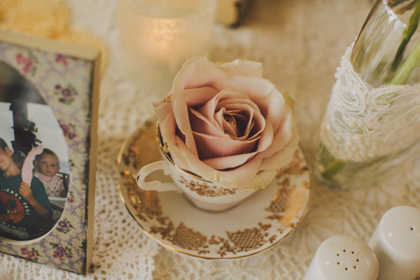 vintage teacups and flowers