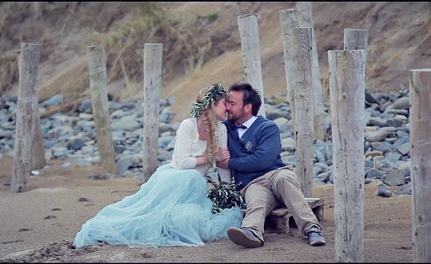 Bwautiful bride on the beach by Show & Tell