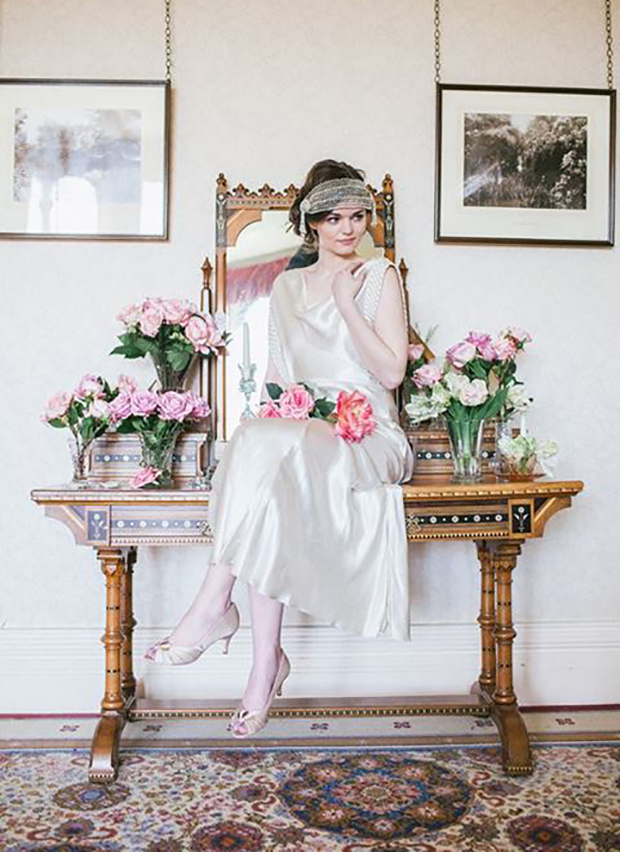 elizabeth avey vintage wedding dress shot by Emma Case Photography