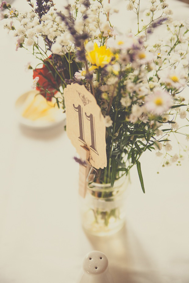 wild flower wedding decor