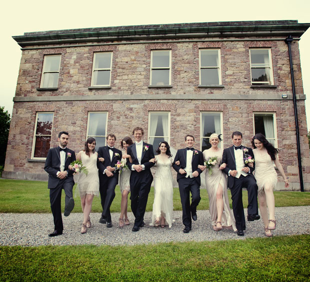 1920s style bridal party