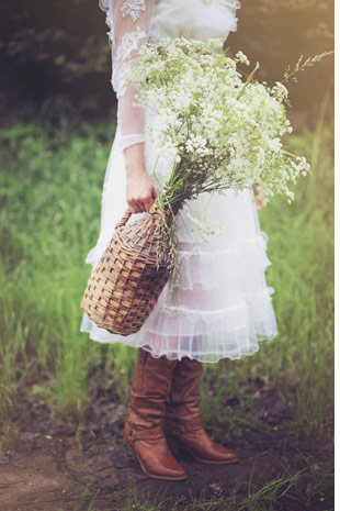 vintage ruffle dress