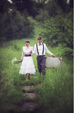 rustic wedding shoot