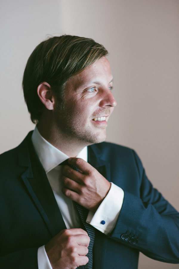 groom getting ready