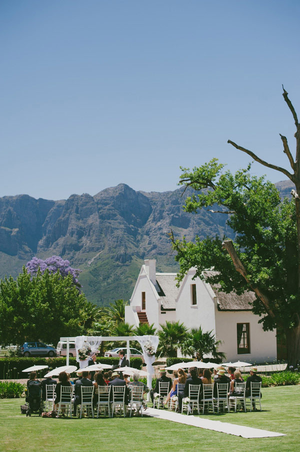 outdoor wedding ceremony