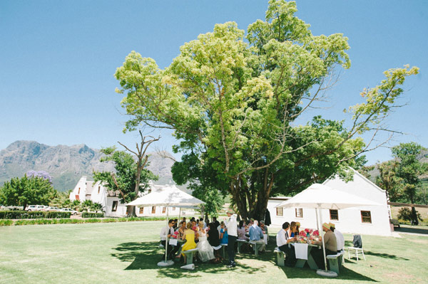 outdoor wedding ceremony