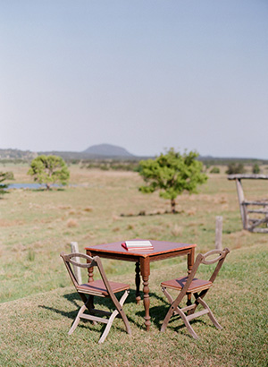 outdoor weddign reception