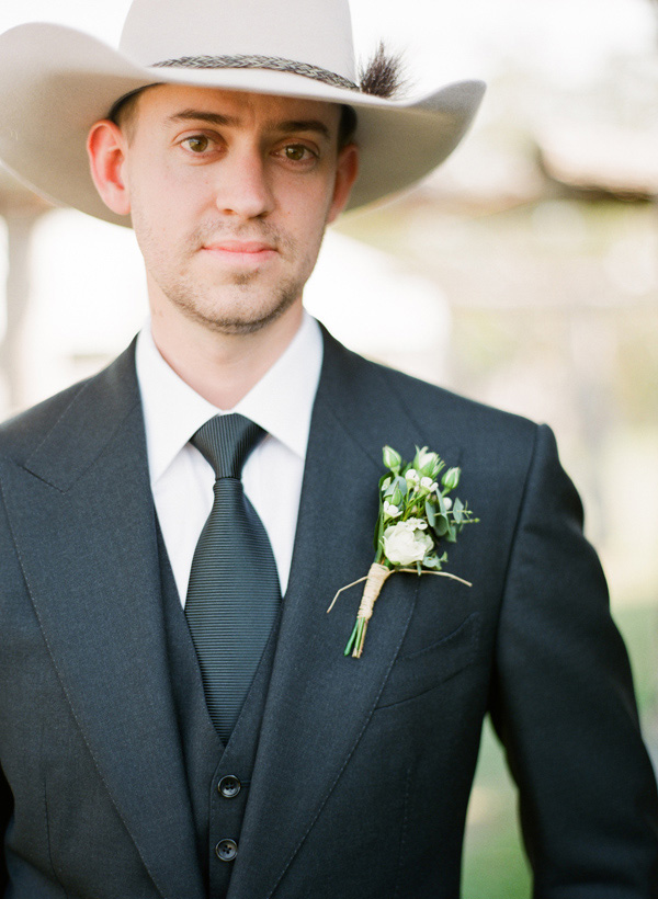 cowboy hat groom style