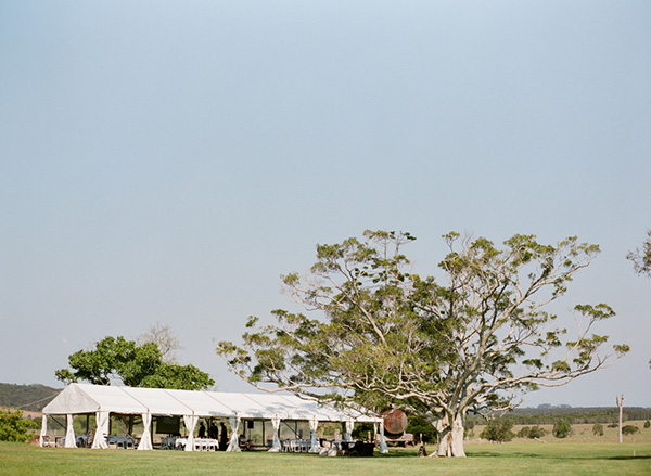 outdoor wedding reception