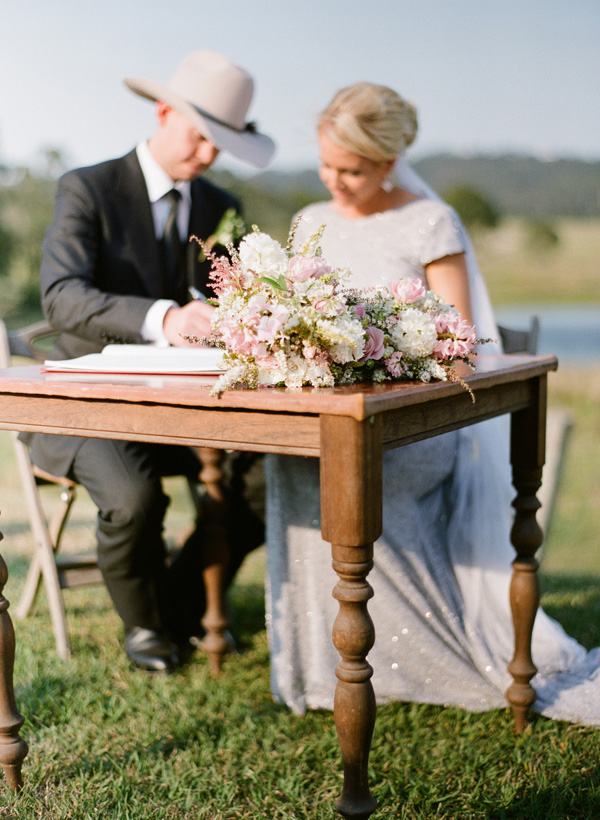 outdoor wedding ceremony