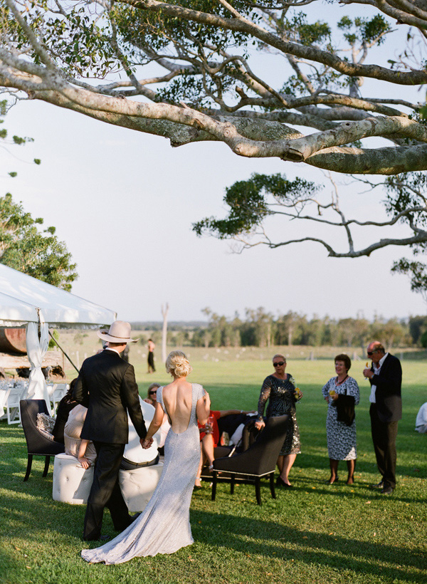 outdoor wedding reception