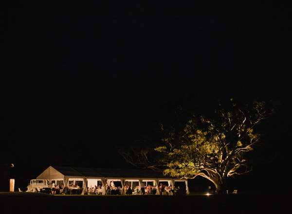 outdoor wedding reception