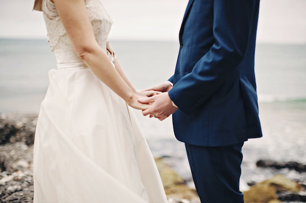 wedding portraits on the beach