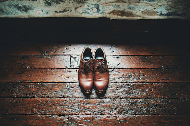 tan grooms shoes