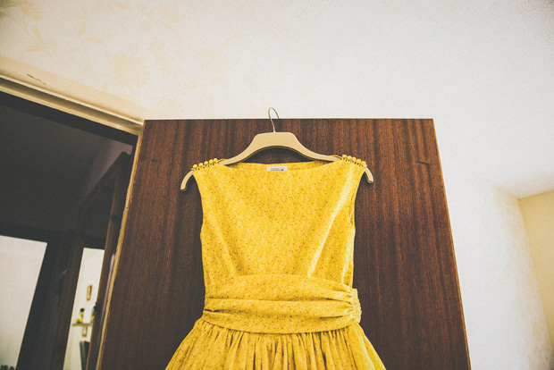 yellow wedding dress