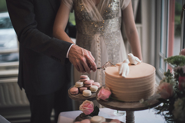 cutting the cake