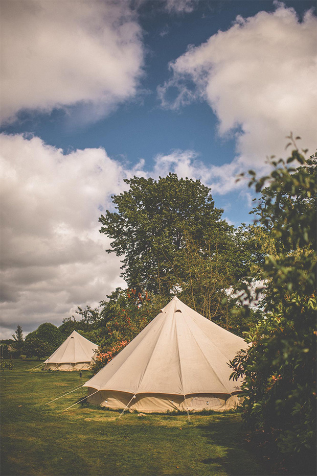 outdoor wedding reception