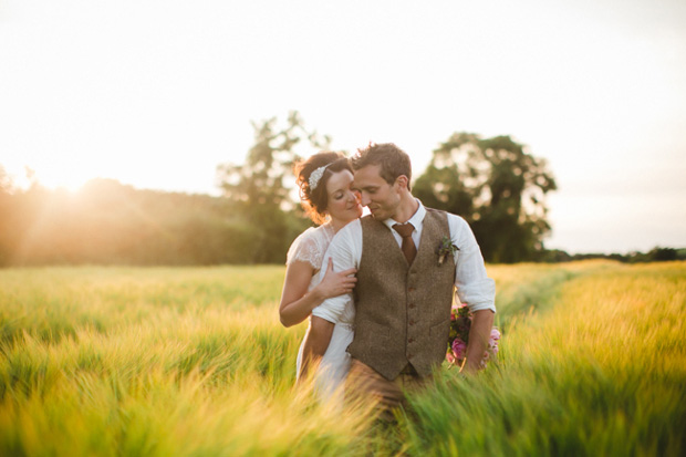 rustic wedding portrait