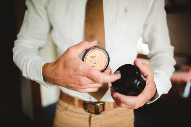 groom getting ready