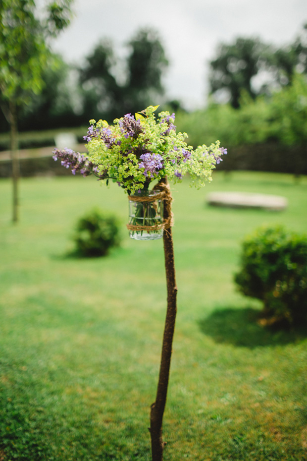 flowers in mason jar decor